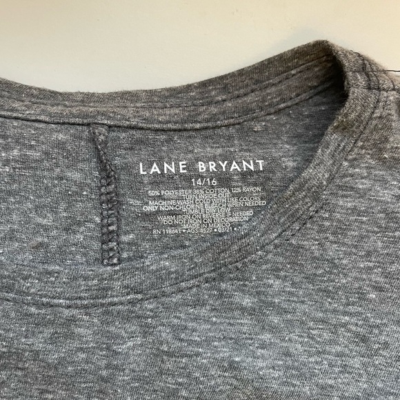 Lane Bryant Heather Gray Def Leopard Graphic Band Tee 1X Women’s - Picture 9 of 10